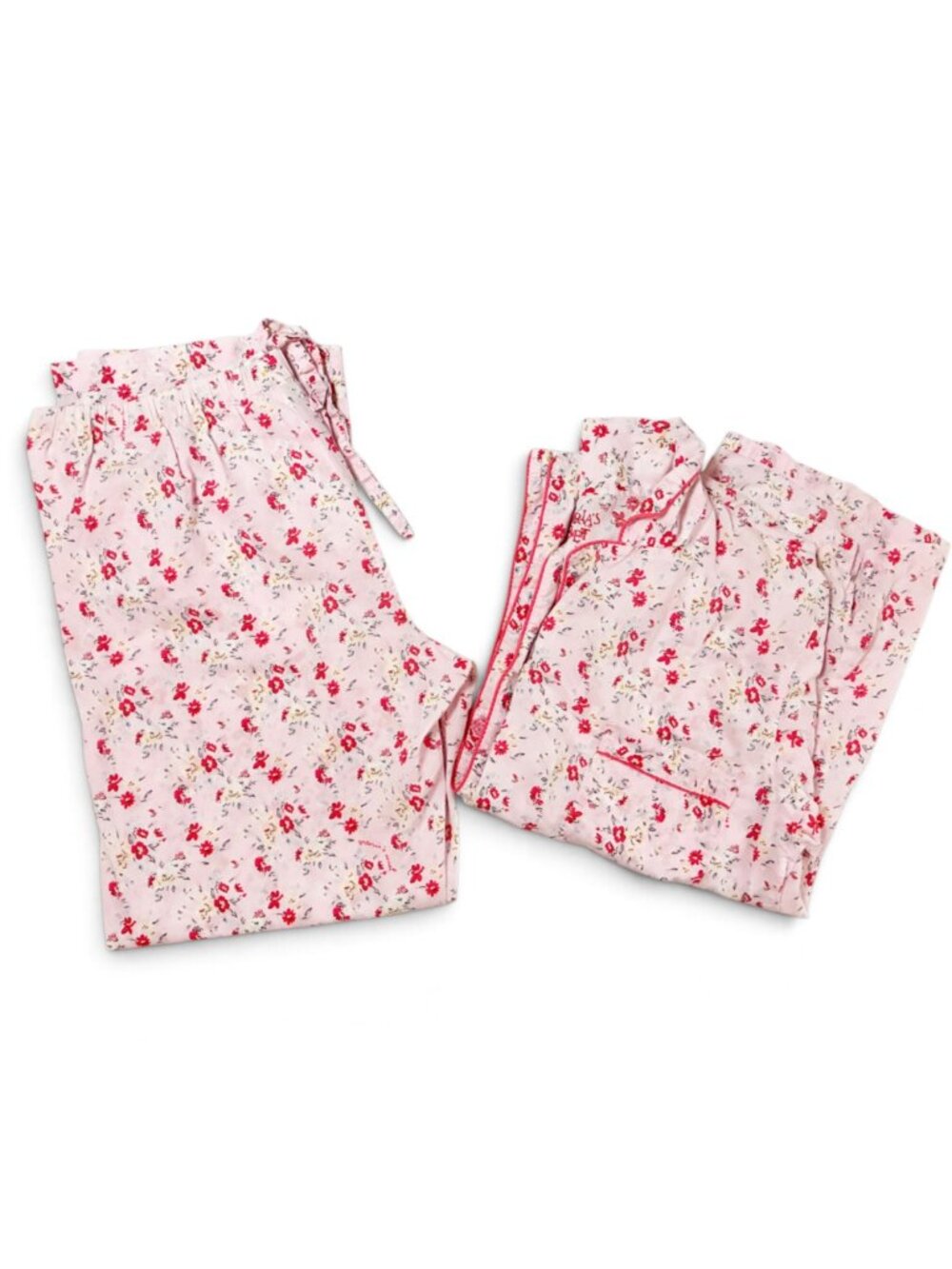 Victoria's Secret 100% Cotton Floral Long Pajama Set Vintage Y2K Coquette - S